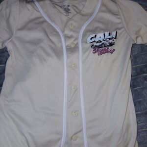 Cali Kids Beige Button-Up Jersey